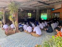 19/6/66 จนท.รพ.สต.บ้านสันป่าไร่ให้ความรู้แก่นักเรียนชั้นมัธยมศึกษาปีที่1-3 รร.บ้านสันป่าไร่ เรื่องการควบคุมป้องกันโรคไข้เลือดออก โรคมาลาเรีย โรคโควิดและงานสุขภาพจิต พร้อมทั้งให้คำปรึกษาเด็กนักเรียนที่มีปัญหาด้านสุขภาพจิต