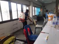 อบจ.ตาก ดำเนินการทำความสะอาด ฉีดพ่นน้ำยาแอลกอฮอล์และเช็ดถูฆ่าเชื้อโรคประจำสัปดาห์