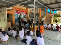 26/7/66 รพ.สต.บ้านสันป่าไร่ ให้บริการ ฉีดวัคซีนนักเรียน ชั้น ป.1 ที่ไม่มีประวัติหรือมีประวัติการได้รับวัคซีนไม่ครบตามเกณฑ์มาตรฐานงานสร้างเสริมภูมิคุ้มกันโรค จำนวน 5 โรงเรียนในเขตรับผิดชอบ รวม 31 คน