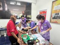 22/8/66 รพ.สต.บ้านสันป่าไร่ เจาะเลือด วัดความดันโลหิต ชั่งน้ำหนัก pt NCD กลุ่มที่ 2 (HTไทย) จำนวน 50 ราย