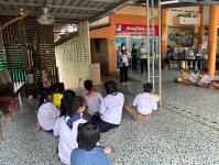 23/8/66 รพ.สต.บ้านสันป่าไร่ ติดตามฉีดวัคซีนนักเรียน (รอบสอง) จำนวน 5 โรงเรียน รวมนักเรียน 40 คน