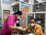 19/9/66 รพ.สต.บ้านสันป่าไร่ เจาะเลือด pt NCD กลุ่ม 3 จำนวน 21 คน