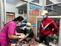 19/9/66 รพ.สต.บ้านสันป่าไร่ เจาะเลือด pt NCD กลุ่ม 3 จำนวน 21 คน