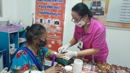 19/9/66 รพ.สต.บ้านสันป่าไร่ เจาะเลือด pt NCD กลุ่ม 3 จำนวน 21 คน