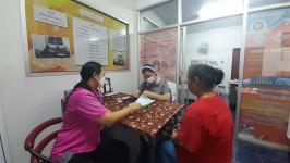 26/9/66 รพ.สต.บ้านสันป่าไร่ ร่วมกับ รพ.แม่ระมาด จ่ายยาให้ผู้ป่วย NCD กลุ่ม 3 (โรคความดันโลหิตสูง) จำนวน 50 ราย