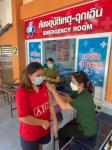 11/10/66 รพ.สต.บ้านสันป่าไร่ ฉีดวัคซีนป้องกันโรคมะเร็งปากมดลูก(HPV) เข็ม 1 กลุ่มประชาชนทั่วไป ให้แก่สตรีอายุ 15-45 ปี จำนวน 250 คน