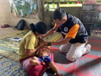 9/11/66 รพ.สต.บ้านสันป่าไร่ ออกหน่วยฉีดวัคซีนเด็กอายุ 2 เดือน ถึง 4 ปี เขต สสช.ห้วยกระทิง จำนวน 8 ราย และ เจาะเลือดตรวจ hct ,จ่ายยา para syr , ferrous syr