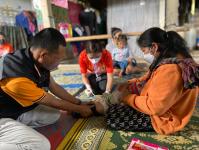 9/11/66 รพ.สต.บ้านสันป่าไร่ ออกหน่วยฉีดวัคซีนเด็กอายุ 2 เดือน ถึง 4 ปี เขต สสช.ห้วยกระทิง จำนวน 8 ราย และ เจาะเลือดตรวจ hct ,จ่ายยา para syr , ferrous syr