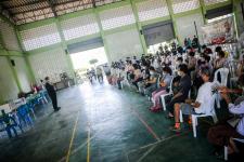 นายก อบจ.ตาก นำวัคซีน Moderna (รอบแรก) ลงพื้นที่ฉีดให้กับประชาชนกลุ่มเปราะบาง ในพื้นที่อำเภอท่าสองยาง จังหวัดตาก