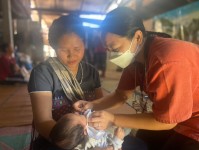 1/11/67 รพ.สต.บ้านสันป่าไร่ ออกหน่วยฉีดวัคซีนเด็กอายุ 2 เดือน ถึง 4 ปี เขต สสช.ห้วยกระทิง ที่ หมู่ 6 บ้านห้วยกระทิง จำนวน 14 ราย และ เจาะเลือดตรวจ Hct , จ่ายยา para syr , ferrous syr , แจกของเล่นให้เด็ก ๆ ทุกคน