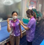 14 มี.ค.67 รพ.สต.บ้านสันป่าไร่ ฉีดวัคซีนป้องกันโรคมะเร็งปากมดลูก เข็มที่ 2 แก่เจ้าหน้าที่ จำนวน 3 ราย