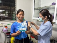 21 พ.ค.2567 รพ.สต.บ้านสันป่าไร่ เจาะเลือดผู้ป่วยโรคความดันโลหิตสูง ที่รับยาที่ รพ.สต. ( กลุ่ม 3 ) จำนวน 21 ราย และฉีดวัคซีนป้องกันโรคมะเร็งปากมดลูก(HPV) เข็ม 2 นักเรียนหญิง จำนวน 20 ราย