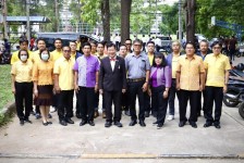 นายกองค์การบริหารส่วนจังหวัดตาก เป็นประธานในพิธี โอนมอบทรัพย์สิน รถแทร็กเตอร์ โคมัสสุ D60A (019-004) 