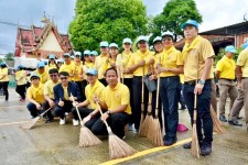 ปลัดองค์การบริหารส่วนจังหวัดตาก เข้าร่วมกิจกรรมจิตอาสาพัฒนา และกิจกรรม "รวมพลังสร้างสัปปายะสู่วัดด้วยวิถี ๕ส" (Big Cleaning Day)