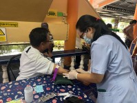 20 ส.ค.67 รพ.สต.บ้านสันป่าไร่ ให้บริการเจาะเลือด,วัดความดันโลหิต ผู้ป่วยโรคความดันโลหิตสูง (กลุ่ม 3) จำนวน 52 ราย