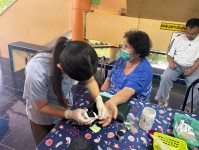 20 ส.ค.67 รพ.สต.บ้านสันป่าไร่ ให้บริการเจาะเลือด,วัดความดันโลหิต ผู้ป่วยโรคความดันโลหิตสูง (กลุ่ม 3) จำนวน 52 ราย