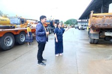 รองนายกองค์การบริหารส่วนจังหวัดตาก ตรวจติดตามความพร้อมของเครื่องจักรกล ณ ศูนย์จักรกลองค์การบริหารส่วนจังหวัดตาก 