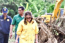 รองนายกองค์การบริหารส่วนจังหวัดตาก ลงพื้นที่ติดตามการทำงานของเครื่องจักรกลในพื้นที่ หมู่ที่ 4,5,6,7 ตำบลป่ามะม่วง อำเภอเมืองตาก จังหวัดตาก