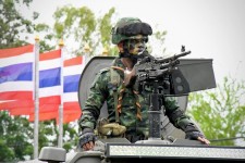 รองปลัดองค์การบริหารส่วนจังหวัดตาก ร่วมพิธีทำบุญ เนื่องในวันสถาปนาหน่วย ครบรอบปีที่ 13 กองพันทหารราบที่ 2 กรมทหารราบที่ 14