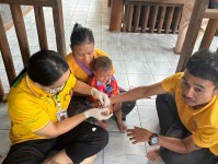 12 ก.ย.67 รพ.สต.บ้านสันป่าไร่ ออกหน่วยฉีดวัคซีนเด็กอายุ 2 เดือน ถึง 4 ปี จำนวน 11 ราย มีบริการเจาะเลือดตรวจ hct , จ่ายยา para syr , ferrous syr และ ยืนยันตัวตน(Authen)