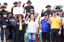 รองนายกองค์การบริหารส่วนจังหวัดตากลงพื้นที่บริเวณตลิ่งริมแม่น้ำวัง หมู่ที่ 1 บ้านวังโพ ตำบลวังจันทร์ อำเภอสามเงา จังหวัดตาก ร่วมกับส่วนราชการในจังหวัดตาก  