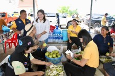 รองนายกองค์การบริหารส่วนจังหวัดตากลงพื้นที่บริเวณตลิ่งริมแม่น้ำวัง หมู่ที่ 1 บ้านวังโพ ตำบลวังจันทร์ อำเภอสามเงา จังหวัดตาก ร่วมกับส่วนราชการในจังหวัดตาก  