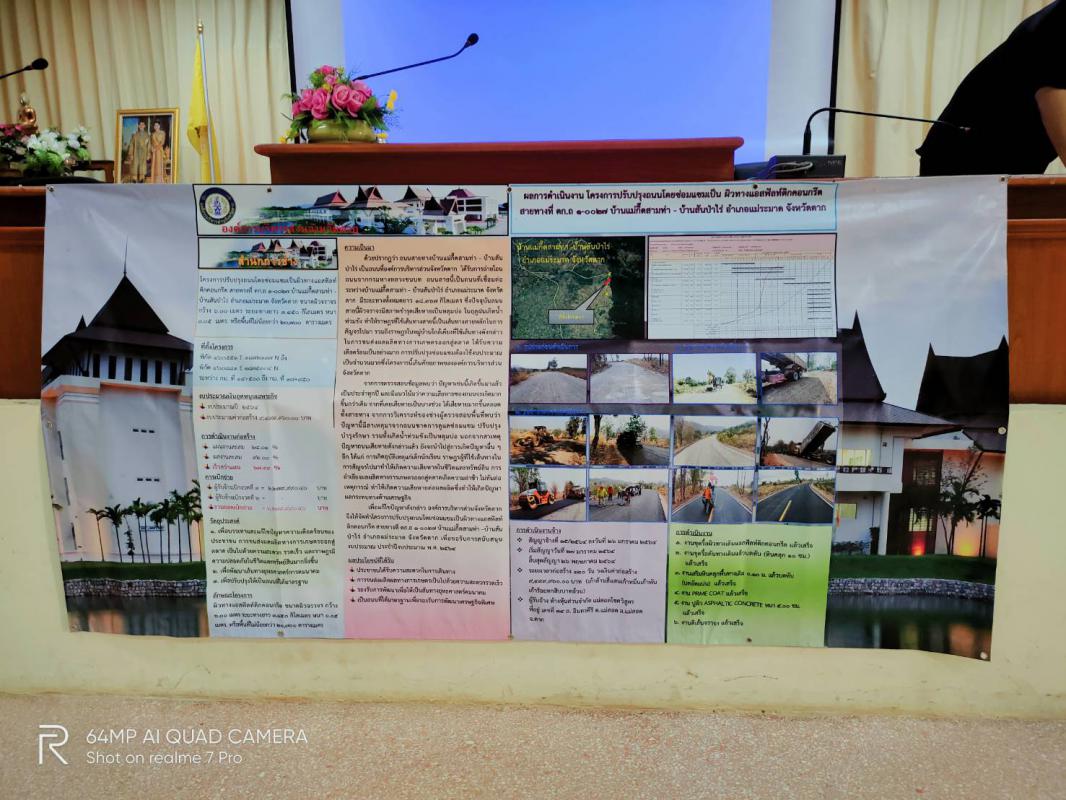 เข้าร่วมการประชุมสัมมนาแลกเปลี่ยนความคิดเห็นกับผู้นำชุมชน,ประชาชนในพื้นที่อำเภอแม่ระมาด