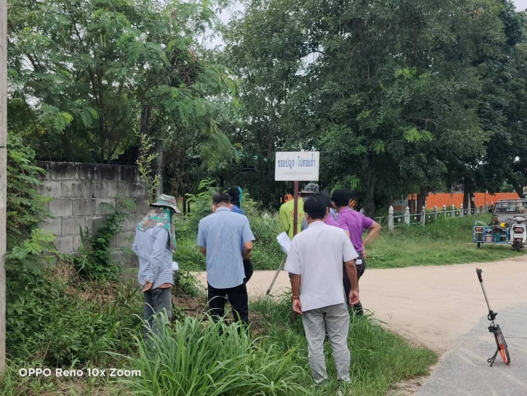 ลงพื้นที่ตรวจงานโครงการก่อสร้างขยายเขตท่อน้ำประปาหมู่บ้าน อำเภอบ้านตาก