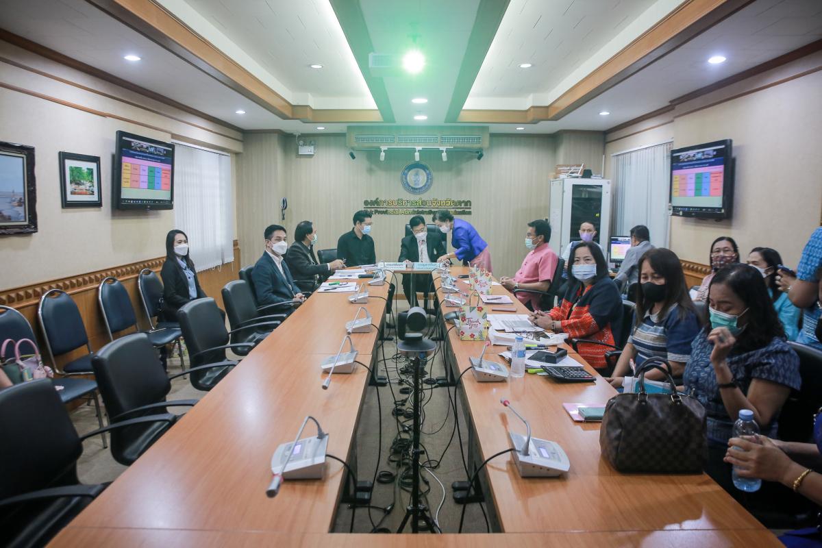 เข้าร่วมการประชุมชี้แจงกับคณะกรรมาธิการวิสามัญพิจารณาร่างพระราชบัญญัติงบประมาณรายจ่าย ประจำปีงบประมาณ พ.ศ. 2566