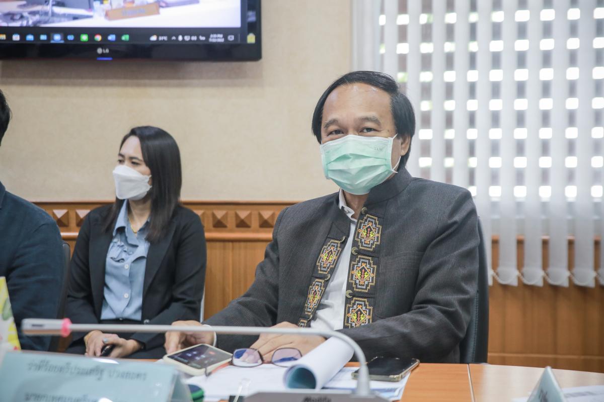  เข้าร่วมการประชุมชี้แจงกับคณะกรรมาธิการวิสามัญพิจารณาร่างพระราชบัญญัติงบประมาณรายจ่าย ประจำปีงบประมาณ พ.ศ. 2566