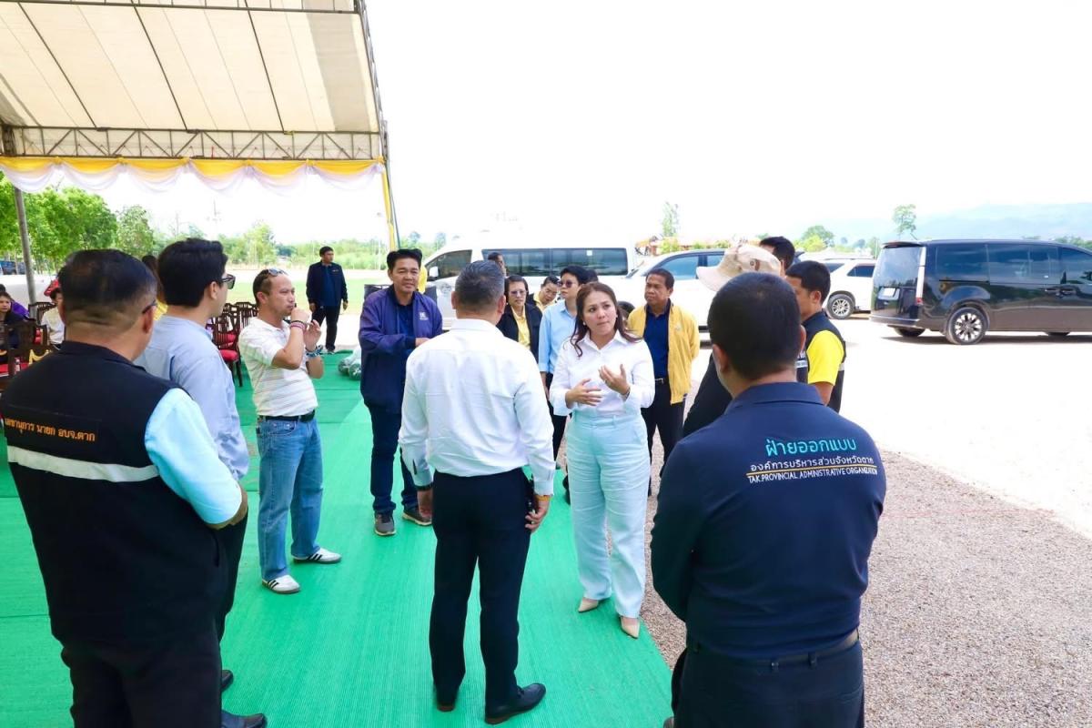  นายก อบจ.ตาก ลงพื้นที่ตรวจสอบความเรียบร้อยในการจัดพิธีฯ