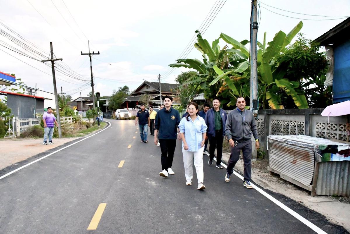 นายกจอย (นายกอบจ.ตาก) ตรวจติดตามโครงการปรับปรุงถนน บ้านแม่กุหลวง - บ้านผารู อ.แม่สอด งบประมาณ 2,702,000 บาท 