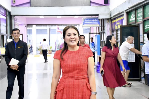นายกจอย (นายก อบจ.ตาก) ตรวจติดตามโครงการปรับปรุงสถานีขนส่งผู้โดยสาร จังหวัดตาก 