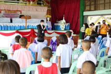 พิธีมอบสื่อการเรียนการสอน ประจำปีงบประมาณ พ.ศ. 2563 ณ โรงเรียนบ้านลานสาง