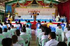 พิธีมอบสื่อการเรียนการสอน ประจำปีงบประมาณ พ.ศ. 2563 ณ โรงเรียนบ้านลานสาง