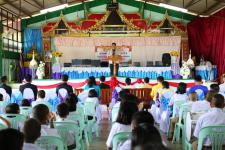 พิธีมอบสื่อการเรียนการสอน ประจำปีงบประมาณ พ.ศ. 2563 ณ โรงเรียนบ้านลานสาง