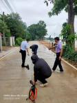 สำนักการช่าง องค์การบริหารส่วนจังหวัดตาก ลงพื้นที่ตรวจรับงานถนนคอนกรีตเสริมเหล็ก