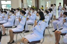 พิธีทำบุญตักบาตรถวายพระราชกุศล เนื่องในวันคล้ายวันพระบรมราชสมภพ พระบาทสมเด็จพระบรมชนกาธิเบศร มหาภูมิพลอดุลยเดชมหาราช บรมนาถบพิตร วันชาติ และวันพ่อแห่งชาติ 5 ธันวาคม 2563
