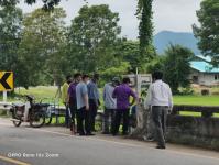ลงพื้นที่ตรวจงานโครงการก่อสร้างขยายเขตท่อน้ำประปาหมู่บ้าน อำเภอบ้านตาก