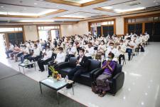 ายกองค์การบริหารส่วนจังหวัดตาก เป็นประธานในการเปิดโครงการฝึกอบรมคุณธรรมและจริยธรรม หลักสูตร “การปฏิบัติงานให้เกิดประโยชน์ โดยยึดมั่นในธรรมและวินัย และเชิดชูเกียรติ คนดี ศรี อบจ.ตาก”