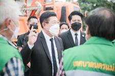 ลงพื้นที่ติดตามสถานการณ์น้ำท่วม ในพื้นที่อำเภอแม่สอด โดยได้ให้การสนับสนุน นำเครื่องสูบน้ำไปช่วยแก้ไขปัญหาน้ำท่วมขังในพื้นที่