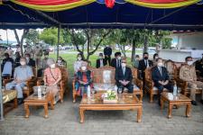 เข้าร่วมพิธีวางพวงมาลาเนื่องในวันคล้ายวันเกิดของ จอมพล ถนอม กิตติขจร