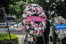 เข้าร่วมพิธีวางพวงมาลาเนื่องในวันคล้ายวันเกิดของ จอมพล ถนอม กิตติขจร
