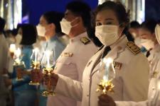 ปลัดองค์การบริหารส่วนจังหวัดตาก ร่วมพิธีวางพานพุ่มและจุดเทียนถวายพระพรชัย เนื่องในโอกาสมหามงคลเฉลิมพระชนมพรรษา สมเด็จพระนางเจ้าสิริกิติ์ พระบรมราชินีนาถ พระบรมราชชนนีพันปีหลวง