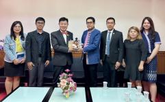 นายสุทัศน์ ศรีดาเดช ผู้อำนวยการสำนักงานเขตพื้นที่การศึกษา มัธยมศึกษาตาก พร้อมคณะ เข้าพบนายณัฐวุฒิ ทวีเกื้อกูลกิจ นายกองค์การบริหารส่วนจังหวัดตาก