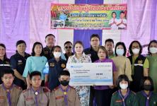 รองนายกองค์การบริหารส่วนจังหวัดตาก เป็นประธานในพิธีมอบสื่อการเรียนการสอน ประเภทครุภัณฑ์ดนตรี ณ  ห้องประชุมโรงเรียนวังหวายวิทยาคม ตำบลวังหมัน อำเภอสามเงา จังหวัดตาก 