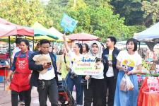 ฝ่ายประชาสัมพันธ์ อบจ.ตาก ลงพื้นที่จัดกิจกรรมประชาสัมพันธ์รณรงค์การเลือกตั้งนายกองค์การบริหารส่วนจังหวัดตาก ณ “ตลาดวังเจ้า” 
