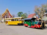 รถไฟนำเที่ยว อบจ.ตาก ออกบริการนำเที่ยวให้กับคณะครูและนักศึกษา จากศูนย์ส่งเสริมการเรียนรู้ระดับอำเภอเมืองตาก