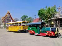 รถไฟนำเที่ยว อบจ.ตาก ออกบริการนำเที่ยวให้กับคณะครูและนักเรียนโรงเรียนบ้านลานสาง