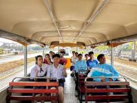 รถไฟนำเที่ยว อบจ.ตาก ออกบริการนำเที่ยวให้กับคณะครูและนักเรียนโรงเรียนเทศบาล 1 กิตติขจร